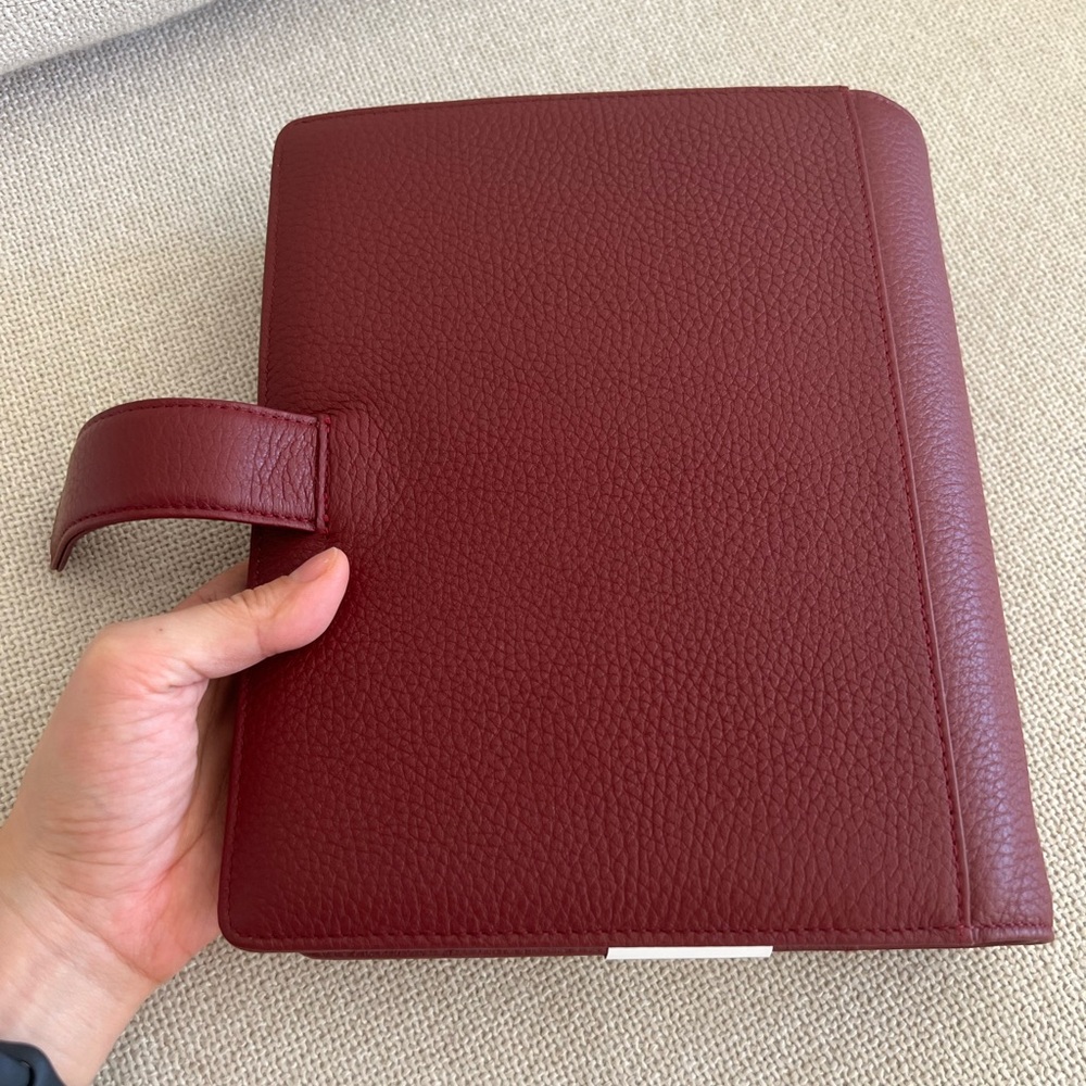 filoFAX currant Norfolk Leather A5 Organizer - Picture 5 of 5